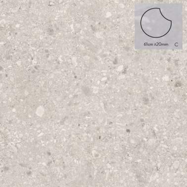 Staptegel keramiek Stone C 61x2cm model c rond